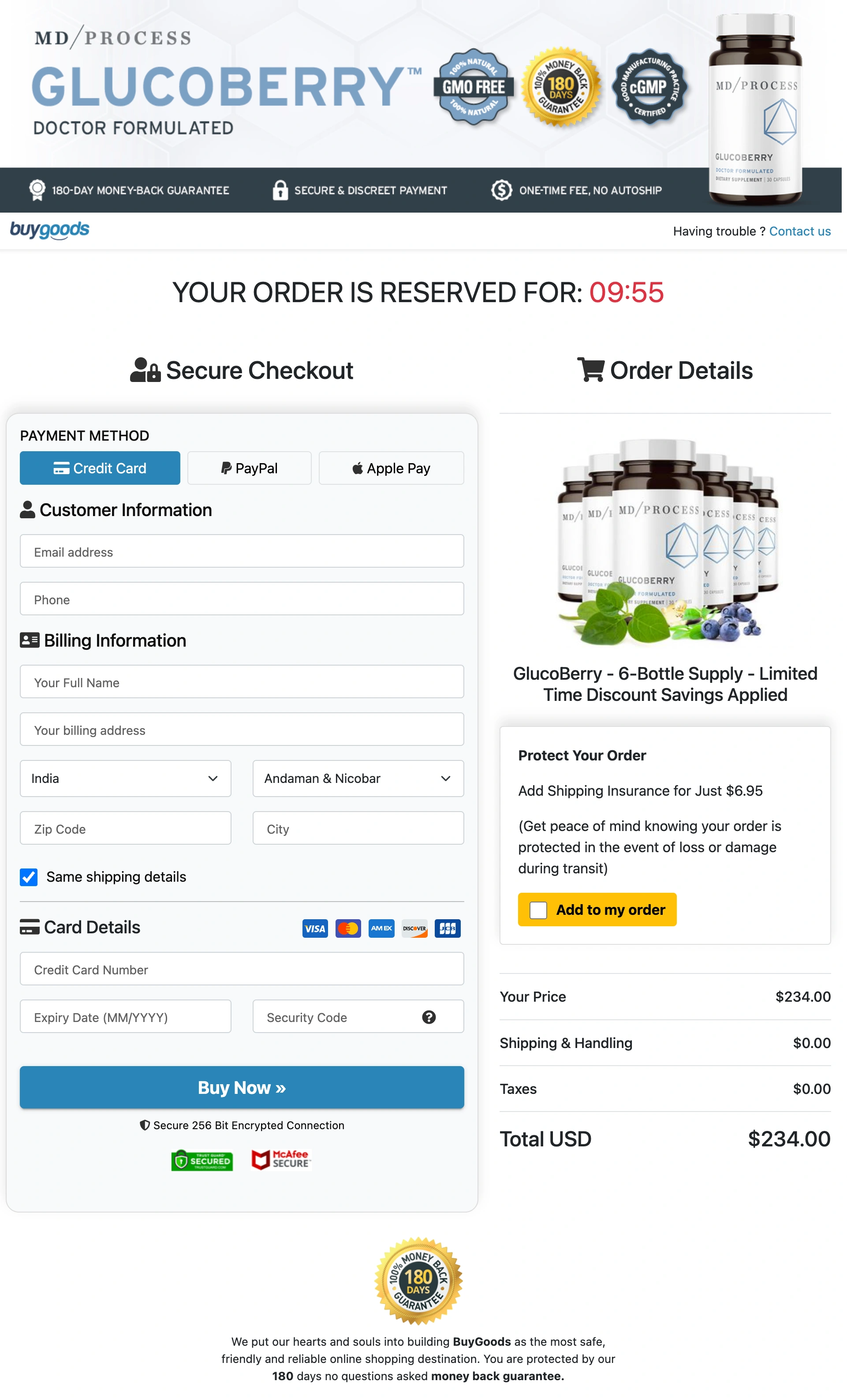 GlucoBerry add to cart
