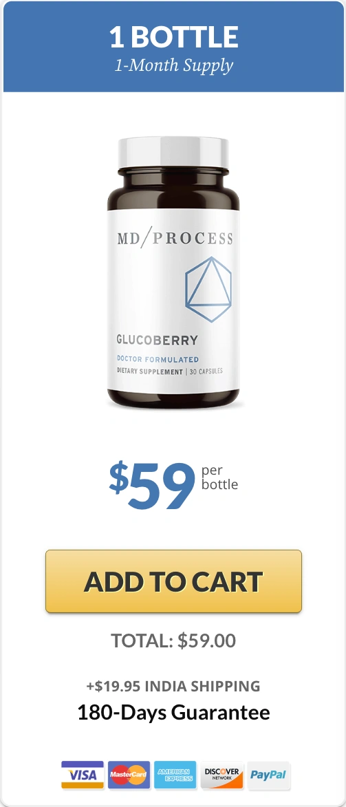 GlucoBerry order one bottle